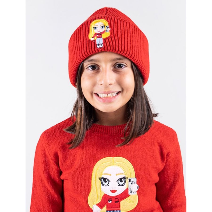 全新5折便宜販售Chiara ferragni eye眨眼刺繡羊毛毛帽-歐美電商代購-4