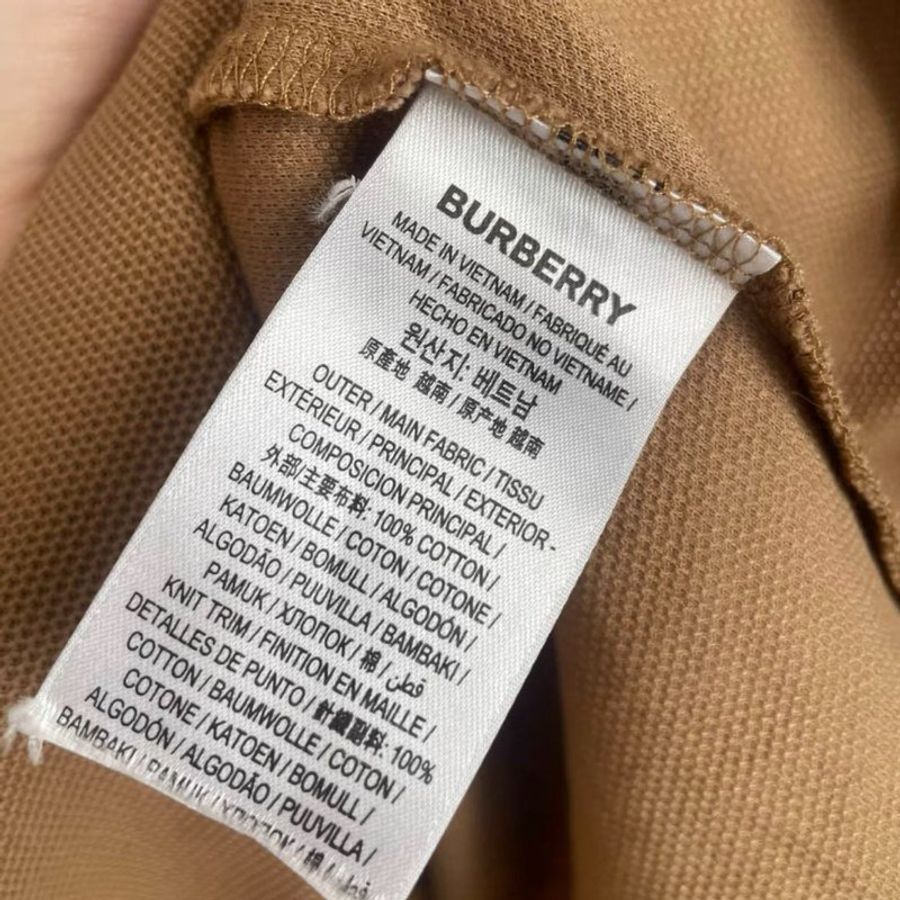 Burberry 駝色polo衫短袖 M號,胸圍106,衣長72-3