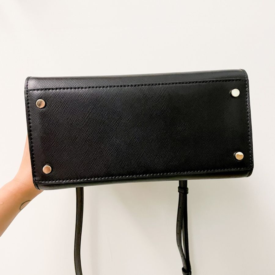 9.9成新 Kate Spade Staci 防刮荔枝皮經典側背包-11