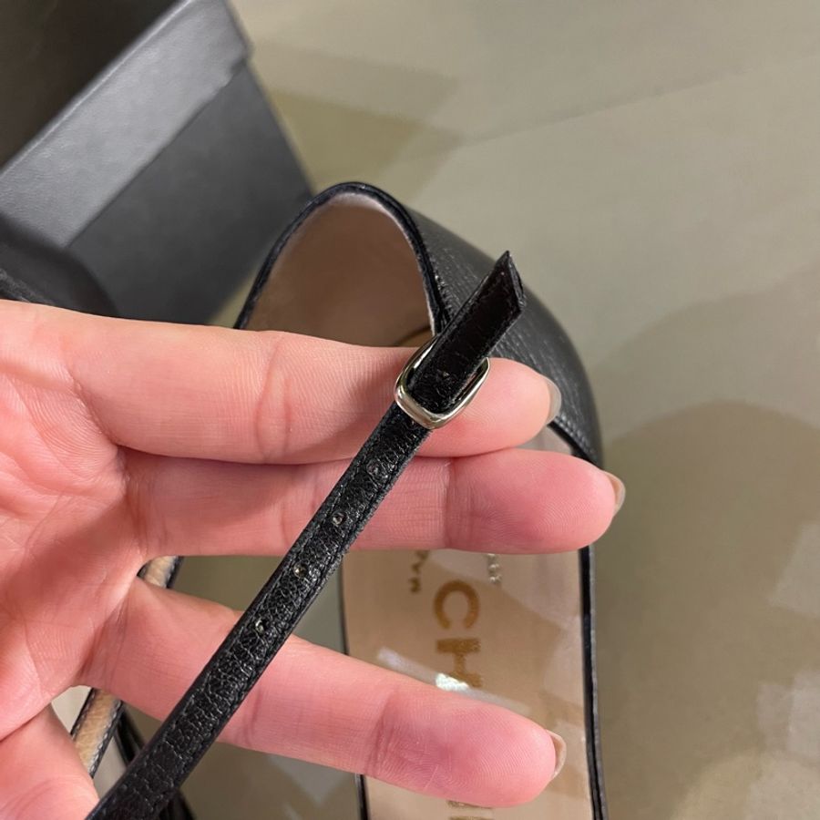 (已售出)Chanel高跟鞋35.5C細跟T字繫帶-2