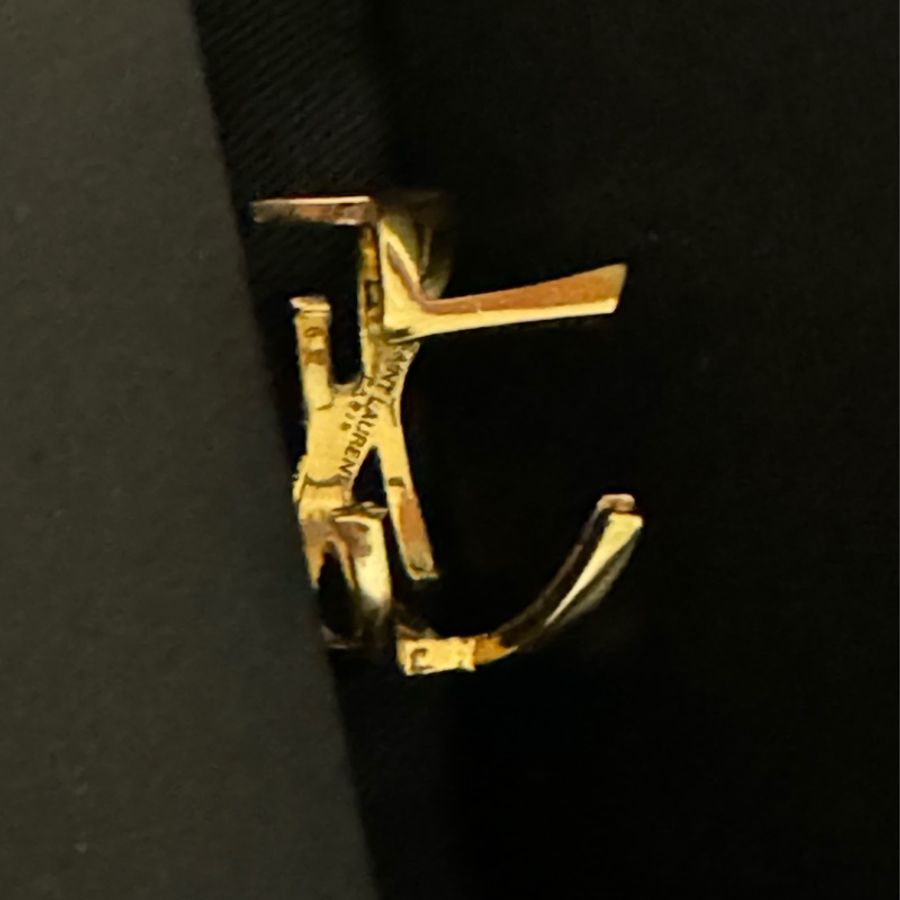 ［Saint Laurent/YSL/聖羅蘭] OPYUM扭曲設計金屬戒指-1