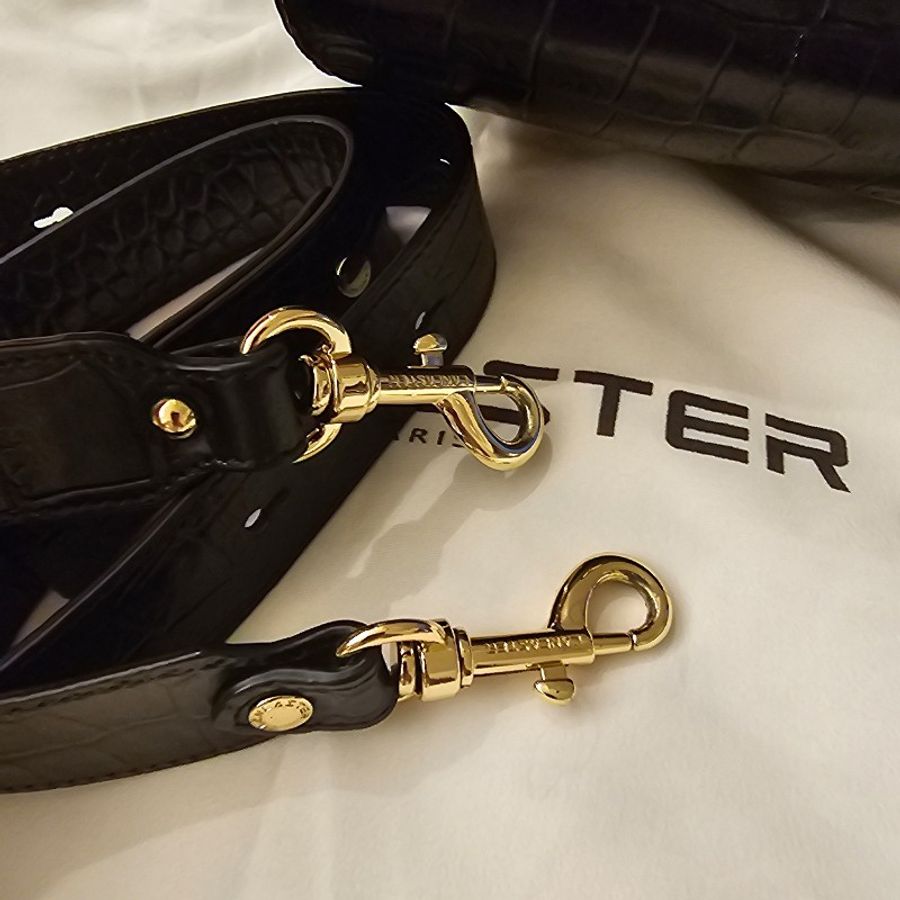 LANCASTER 牛皮壓紋馬鞍包-12