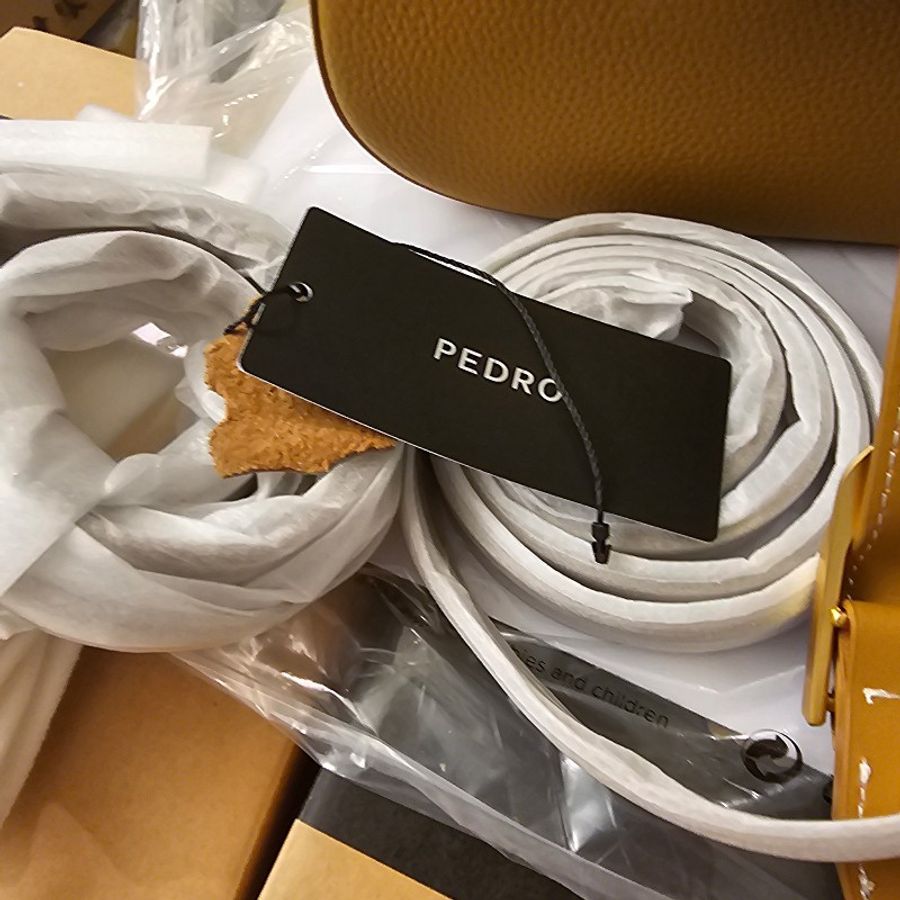 全新pedro牛皮肩揹斜揹包 美拉德色系(全新)-6