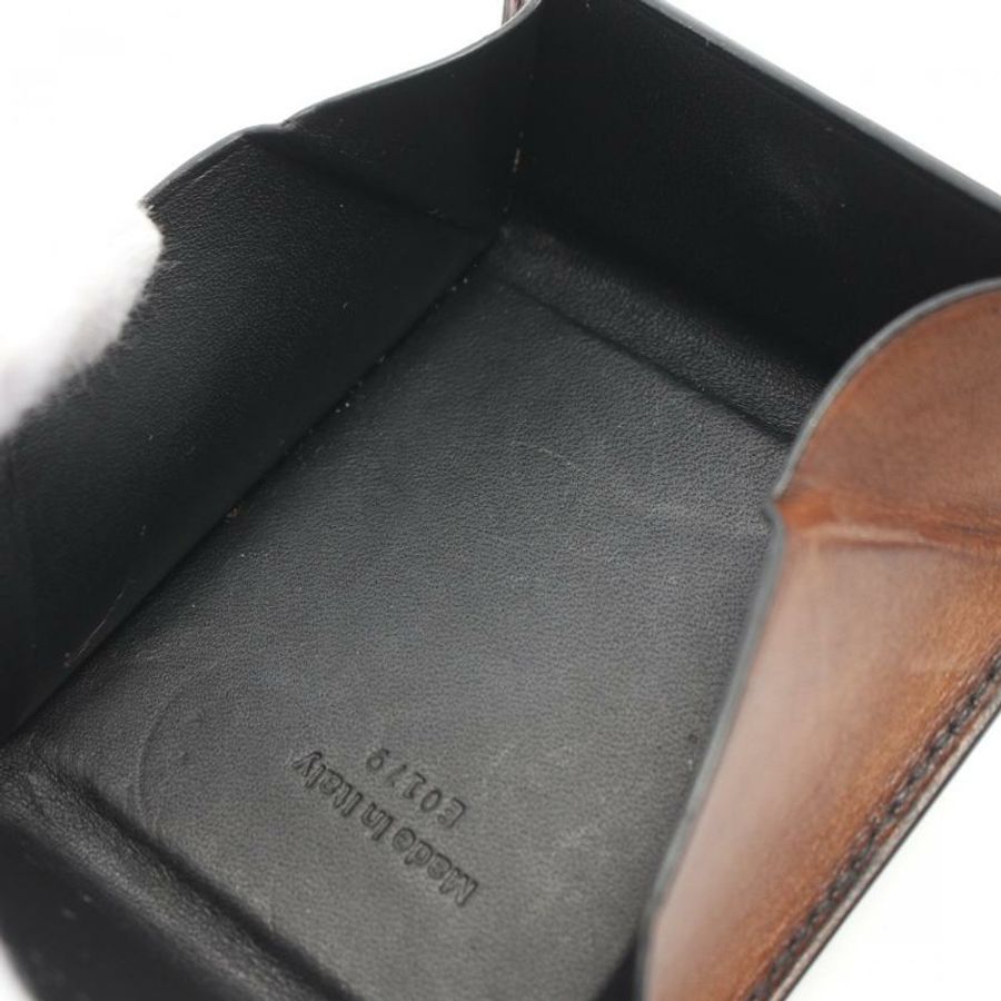 【日本直送】 Berluti Berluti Kaya 書法 零錢包 皮革 深棕色-4