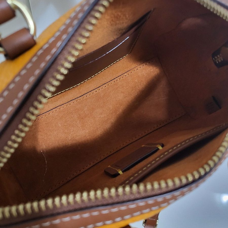 🩷三折至11/7🩷coach木瓜色ruby18托特包-7