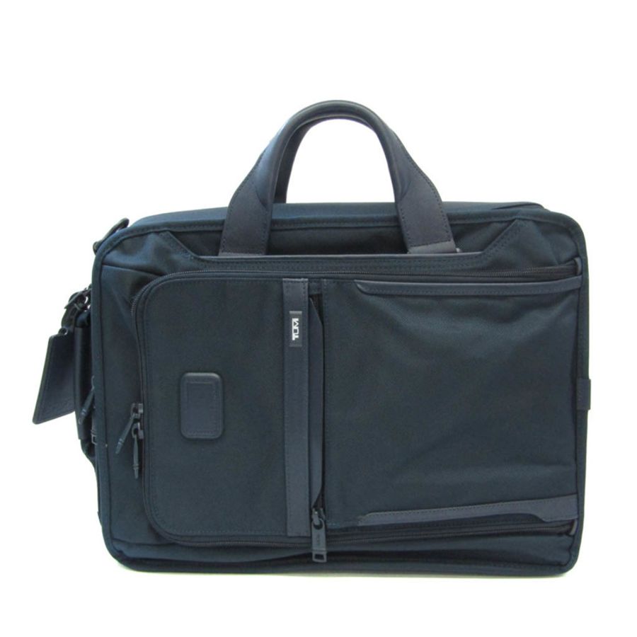 【日本直送】Tumi ALPHA 3 2203197NVS3E 男士尼龍帆布、皮革背包、公事包海軍藍-11