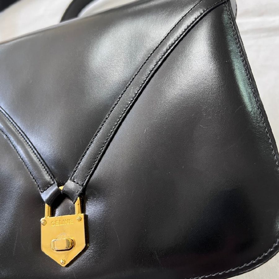 Celine box Vintage 中古單肩包-17