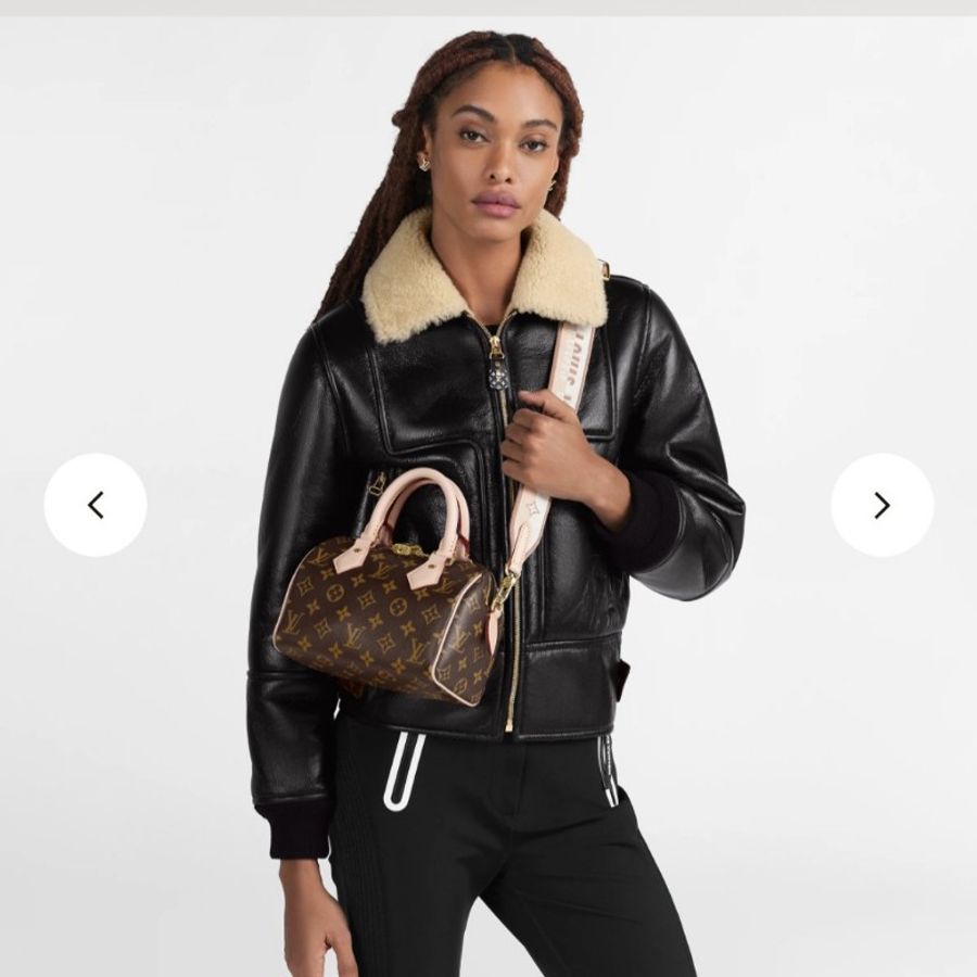 (9.9成新) LV speedy 20 monogram,米色寬背帶,大全配-33