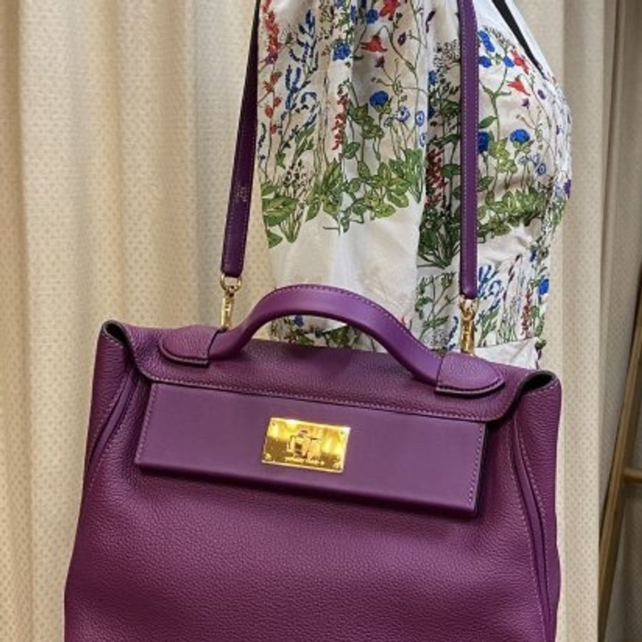 Hermes 29cm P9海葵紫色絕美24/24 bag-2