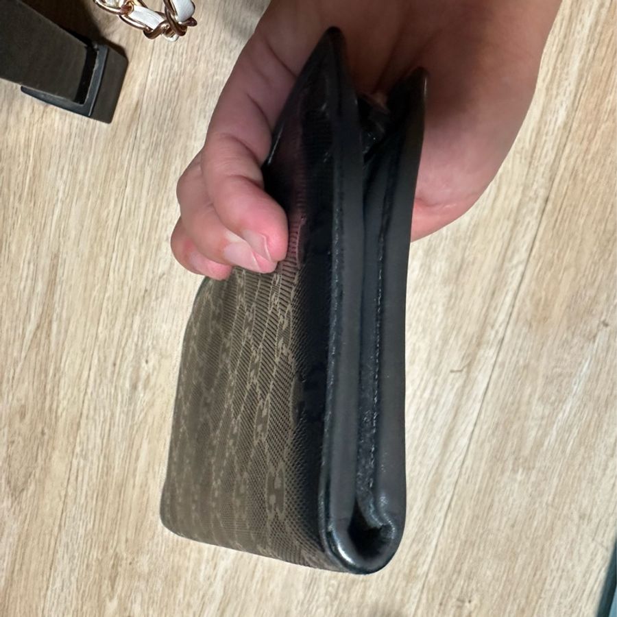 Gucci雙G亮面L型拉鍊長夾-6