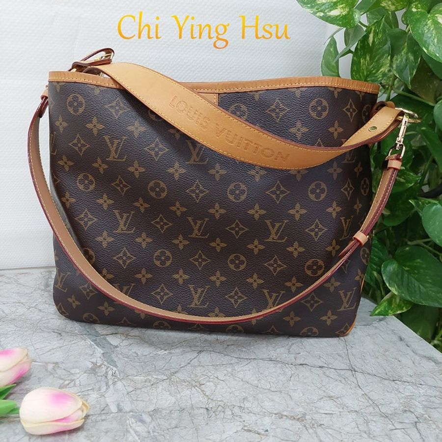 LV Delightful 🎀現品實拍 🎀 PM M40352 肩背包~二手9約成新-0