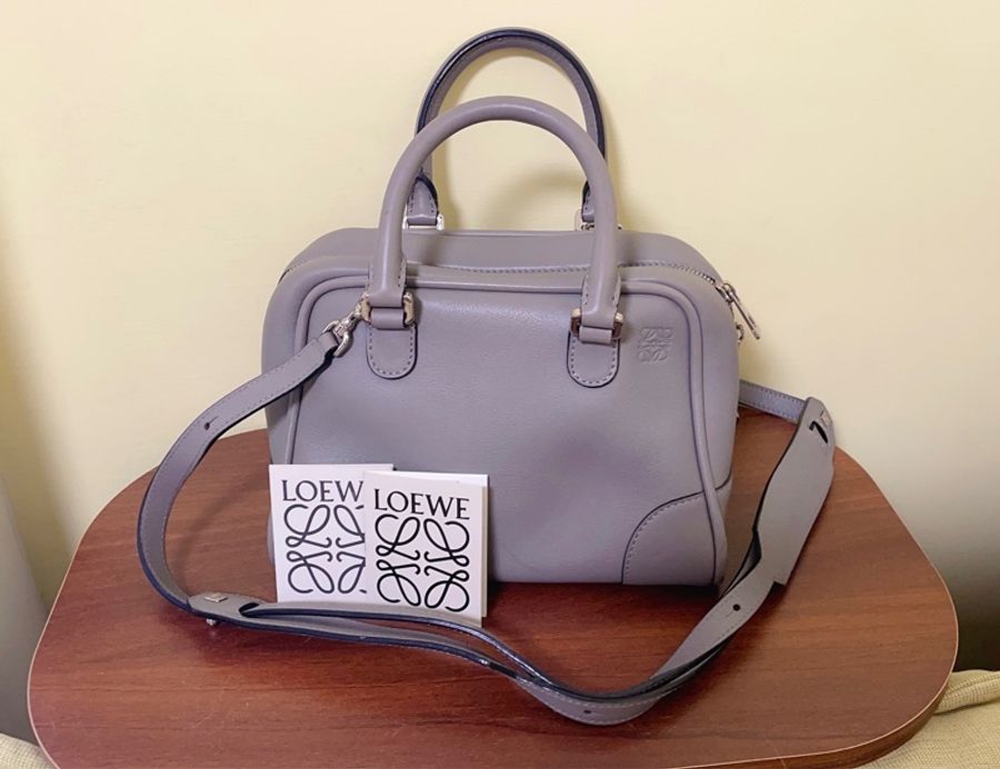 Loewe Amazona Bag Beige手提包 側肩包-0