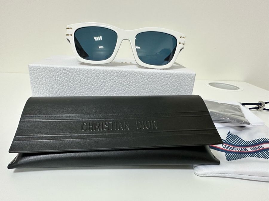 Christian Dior 太陽眼鏡 白框-1