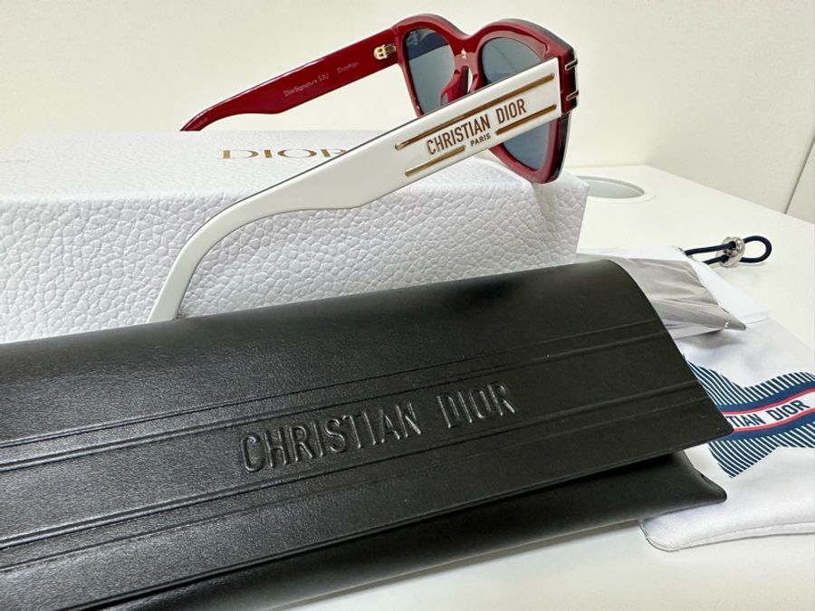 Christian Dior 太陽眼鏡 白框-9