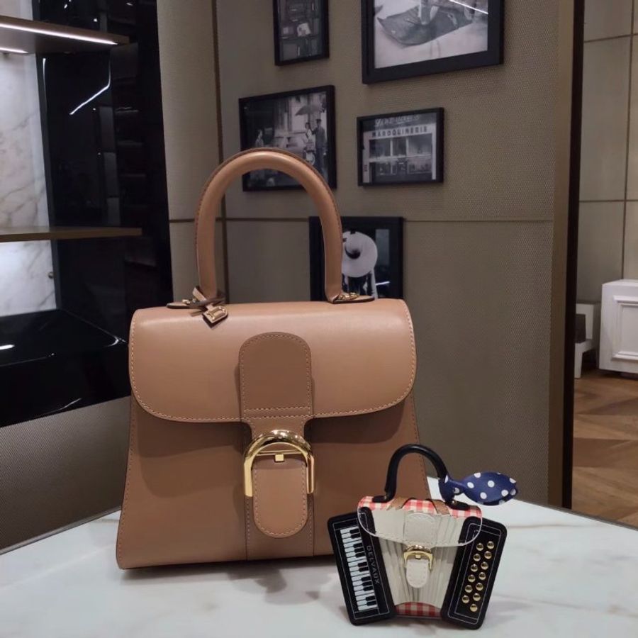 Delvaux Box 小牛皮 Brillant PM 包 奶茶棕色-3