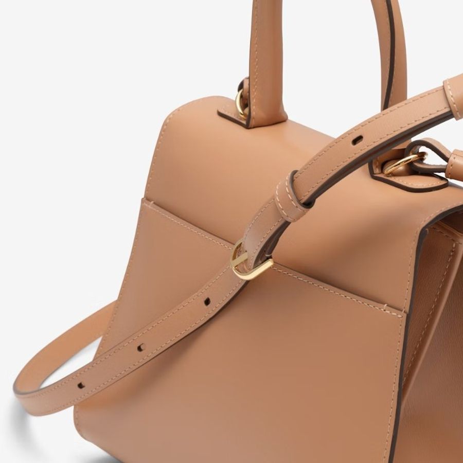 Delvaux Box 小牛皮 Brillant PM 包 奶茶棕色-10