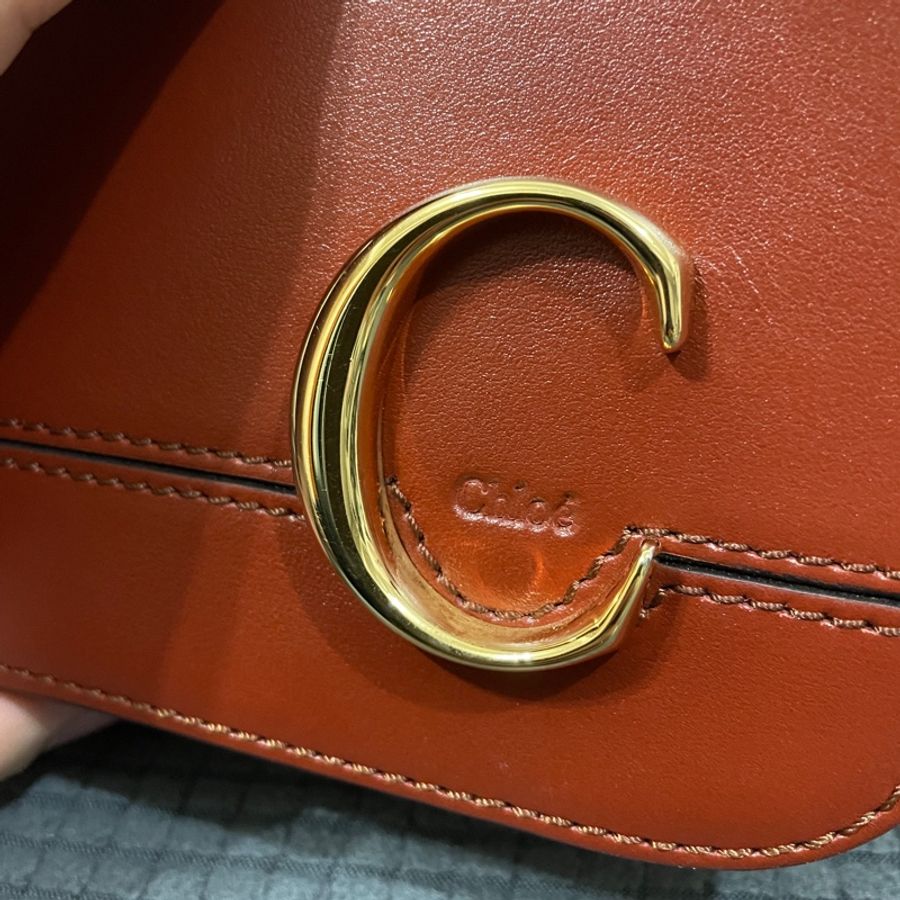 Chloe 蔻依  C Vanity 迷你款 C bag 相機包 棕色 咖啡色 熱門款 手提包-1