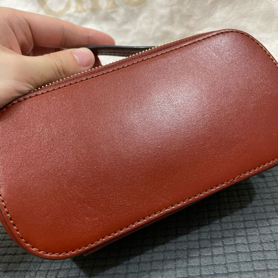 Chloe 蔻依  C Vanity 迷你款 C bag 相機包 棕色 咖啡色 熱門款 手提包-8