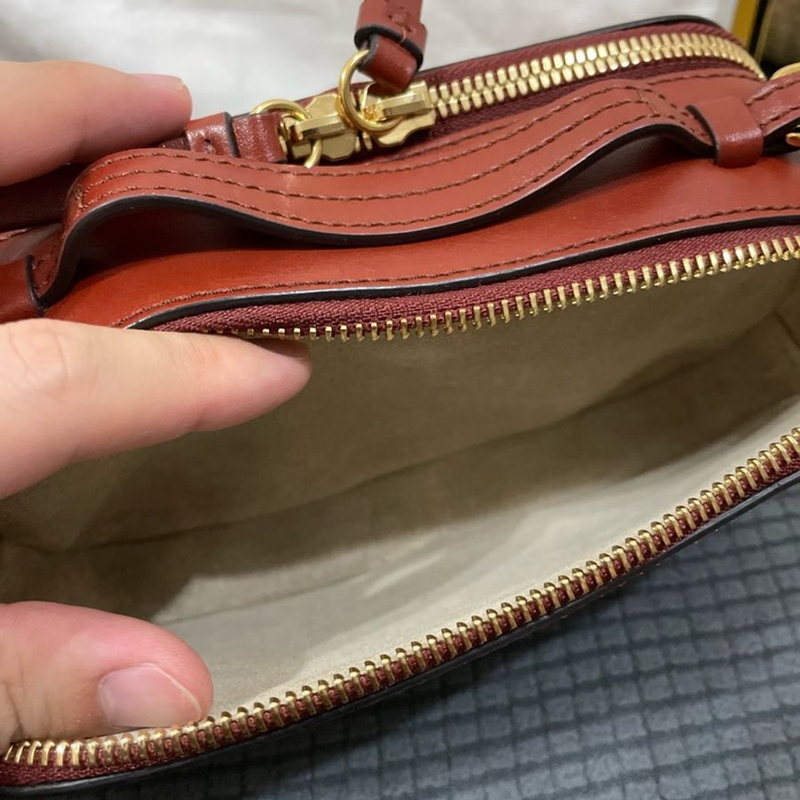 Chloe 蔻依  C Vanity 迷你款 C bag 相機包 棕色 咖啡色 熱門款 手提包-10