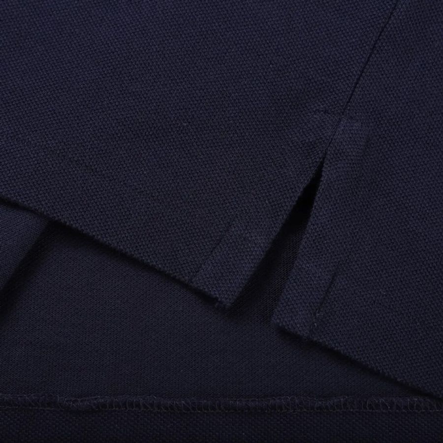 全新正品Polo by Ralph Lauren 深藍色小馬滿版刺繡網眼短袖polo衫-4