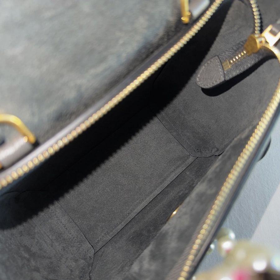 便宜賣CELINE 鯰魚包 灰色小牛皮袖珍型pico BELT bag-4