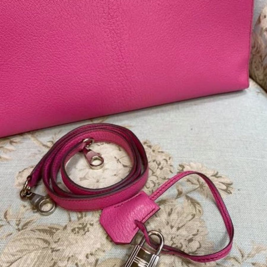 Hermes 32cm 5J Fuchsia 絕版山羊皮外縫 Kelly-3