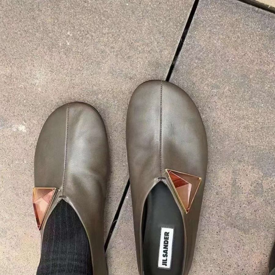 Jil sander 平底鞋 37.5號 全新僅試穿 包裝齊全 柔軟小羊皮材質 原價2萬8左右-0