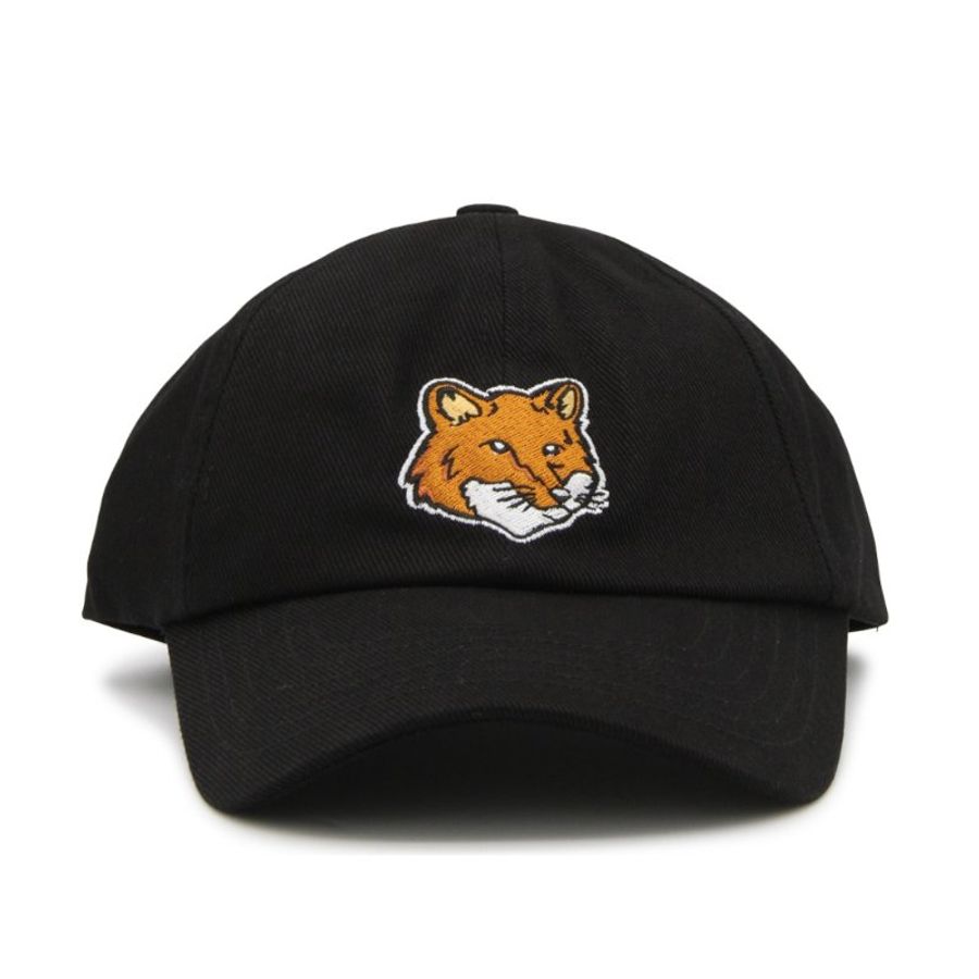 【Maison Kitsune】Fox Head 小狐狸頭 帽子 棒球帽 黑色-0