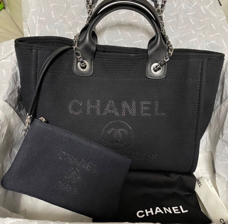Chanel tote / 細號沙灘袋(晶片款)專門店已加價hkd38,800-1