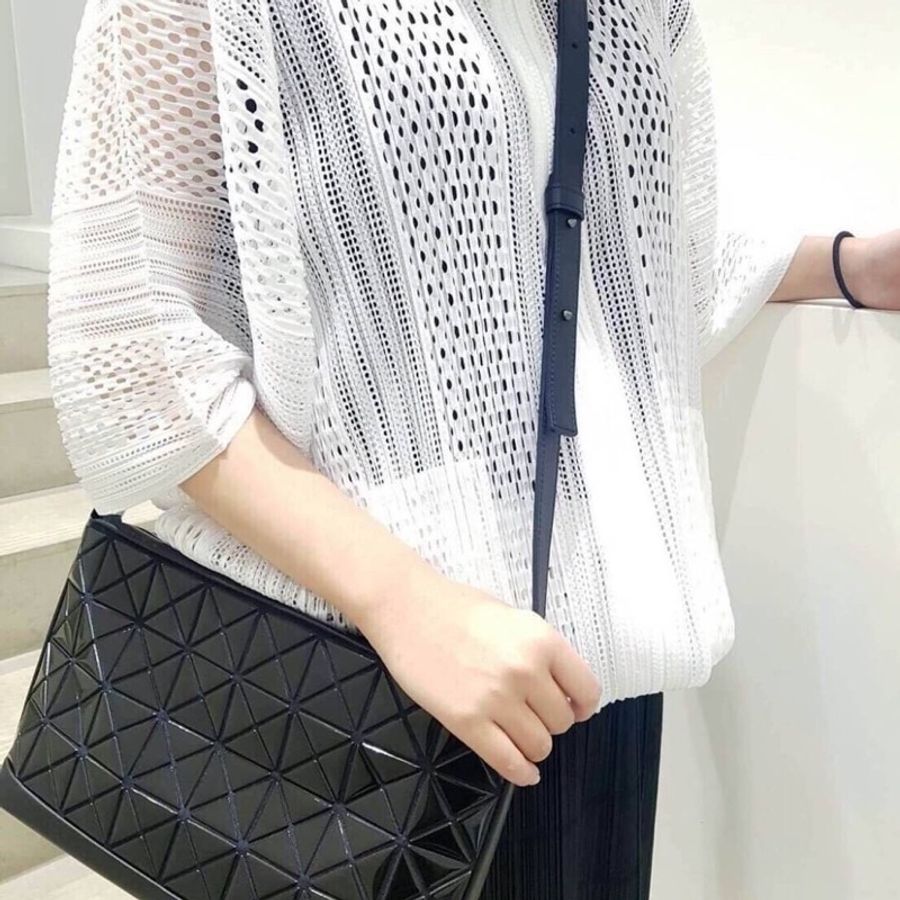三宅一生 issey miyake me pleats please 延展網眼白色外套(3種穿法) 夾克 造型外套 洞洞裝 涼感外套 尺寸3號-0