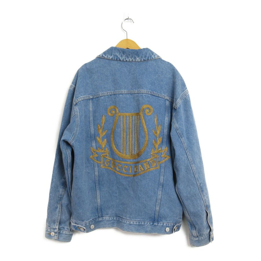 【日本直送】GUCCI 牛仔夾克外套 #46 548722 棉質 藍色 二手-1