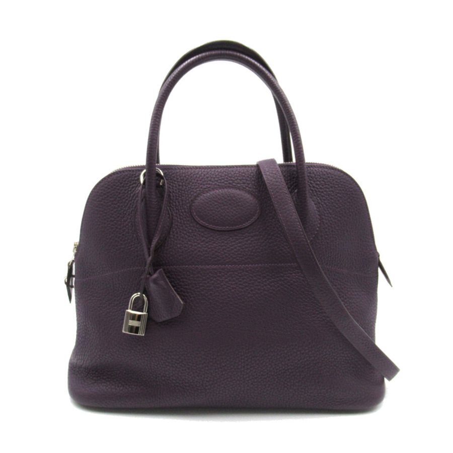 【日本直送】HERMES Bolide 31 2way 單肩手提包 Taurillon Clemence 葡萄乾 SHW 二手-0