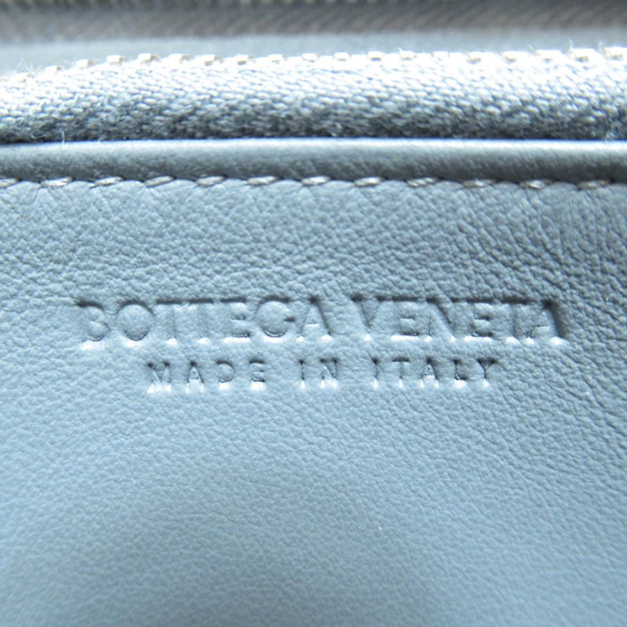 【日本直送】BOTTEGA VENETA 左右拉鍊長皮夾皮夾 593217 皮革 灰色 二手-5