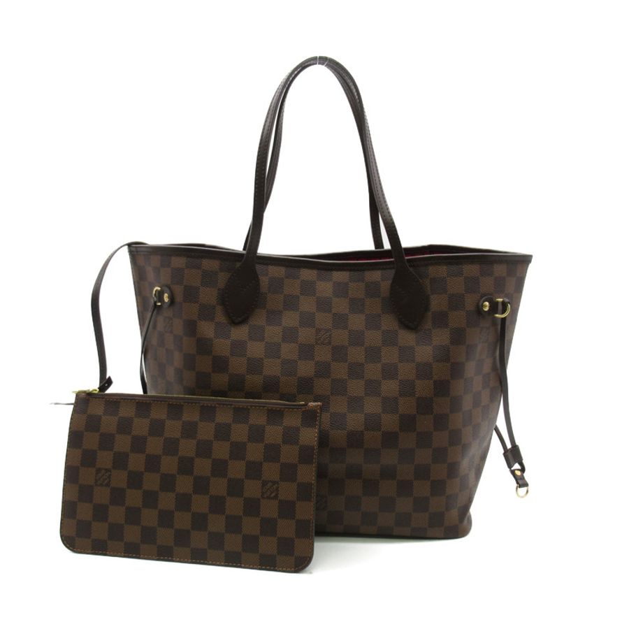 【日本直送】路易威登 Neverfull MM 單肩手提包 N41358 Damier Ebene 二手女士 LV-0