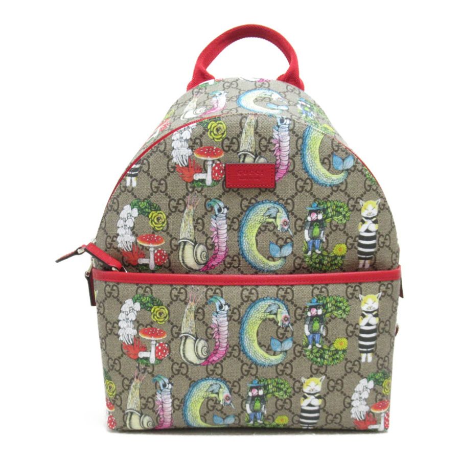 【日本直送】GUCCI 兒童背包 背包 背包 271327 PVC 塗層帆布米色覆蓋色二手兒童-0