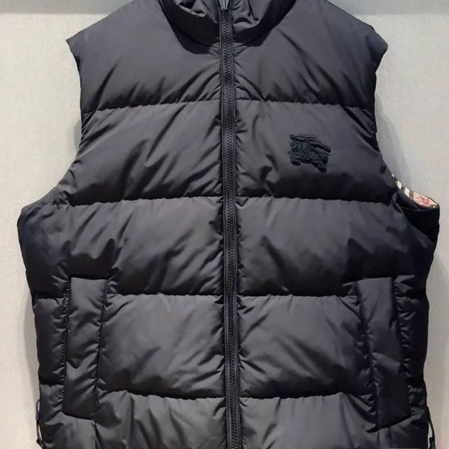 Burberry 80713661 男款雙面兩穿格紋裁片背心 典藏米色 S/M/L/XL (四個尺寸可選 購買請告知尺寸)-2