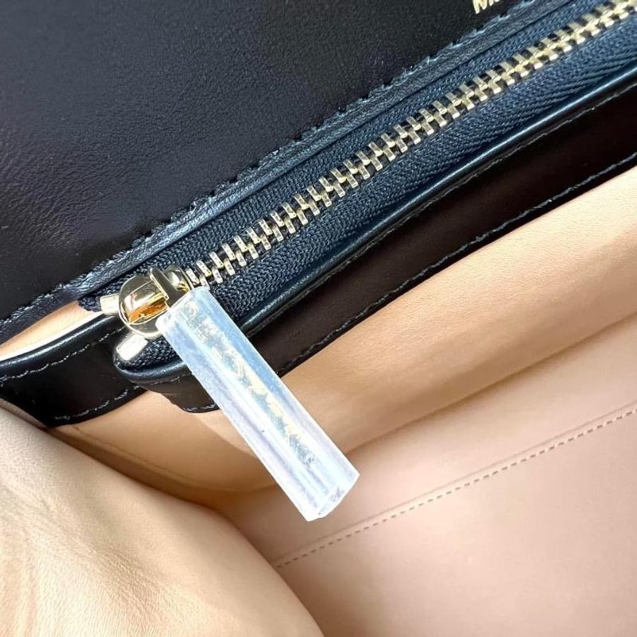 "限時降價 夏季折扣"-Delvaux Box 小牛皮 Brillant PM 包 黑色《2024季度★全新商品 》-12