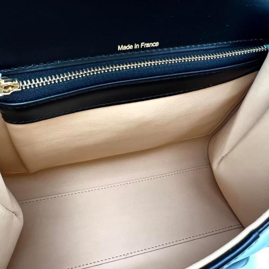 "限時降價 夏季折扣"-Delvaux Box 小牛皮 Brillant PM 包 黑色《2024季度★全新商品 》-14