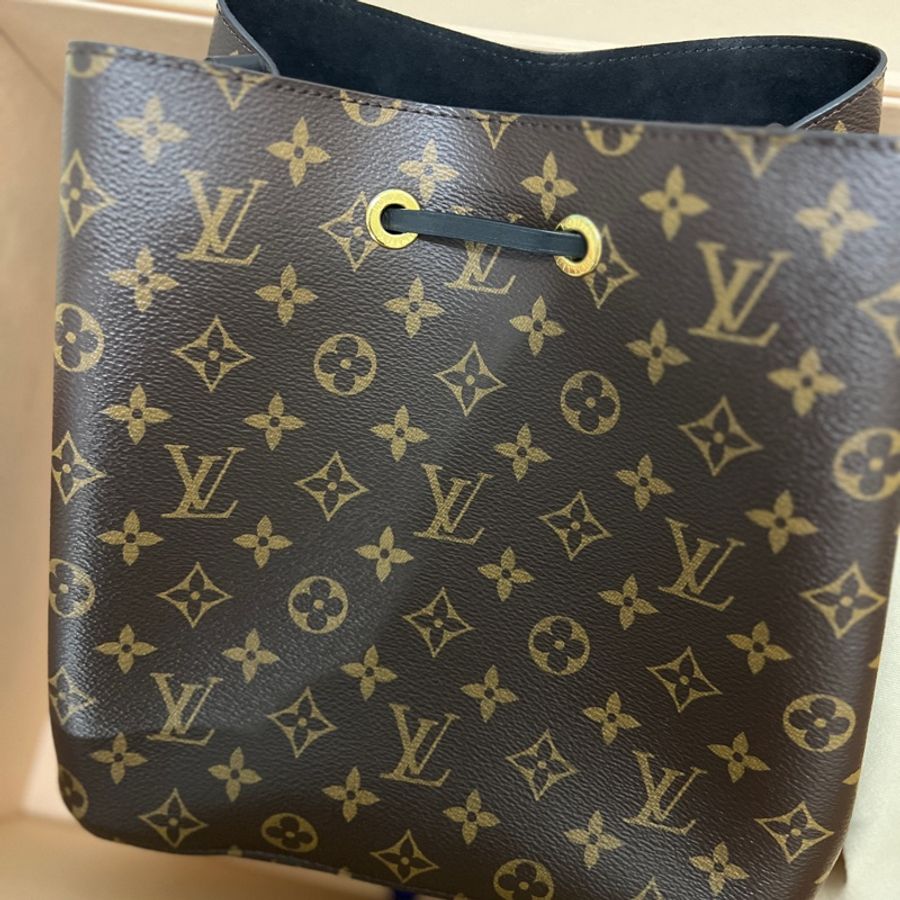LV NoéNoé MM 牛皮 束口斜背/肩背水桶包-6