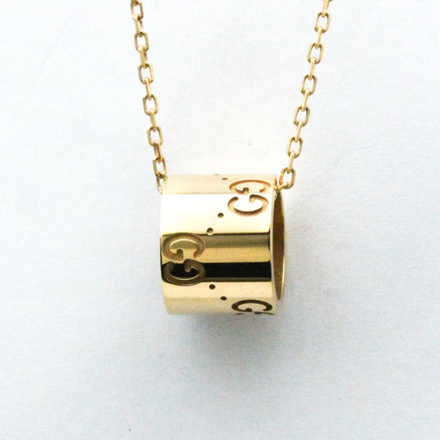 【日本直送】Gucci G Icon 玫瑰金(18K)無石男士、女士時尚吊墜項鍊(玫瑰金)-0