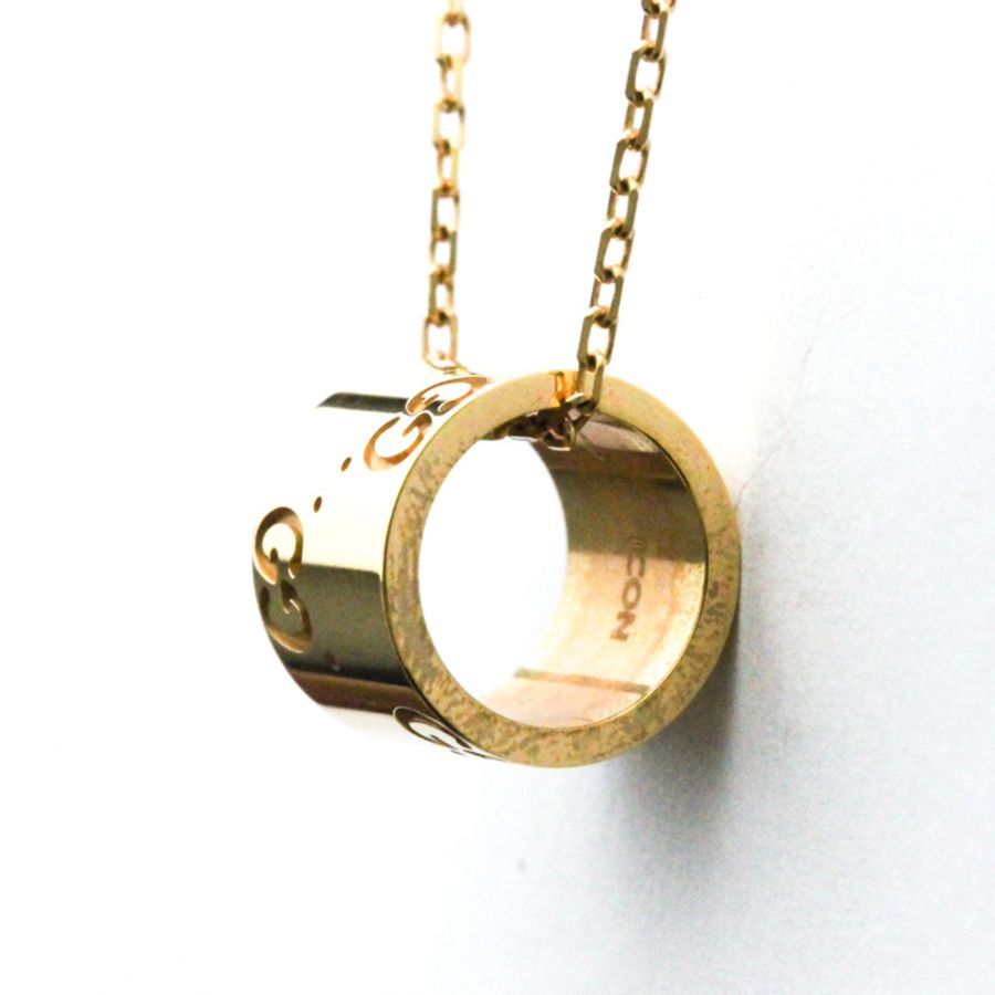 【日本直送】Gucci G Icon 玫瑰金(18K)無石男士、女士時尚吊墜項鍊(玫瑰金)-1