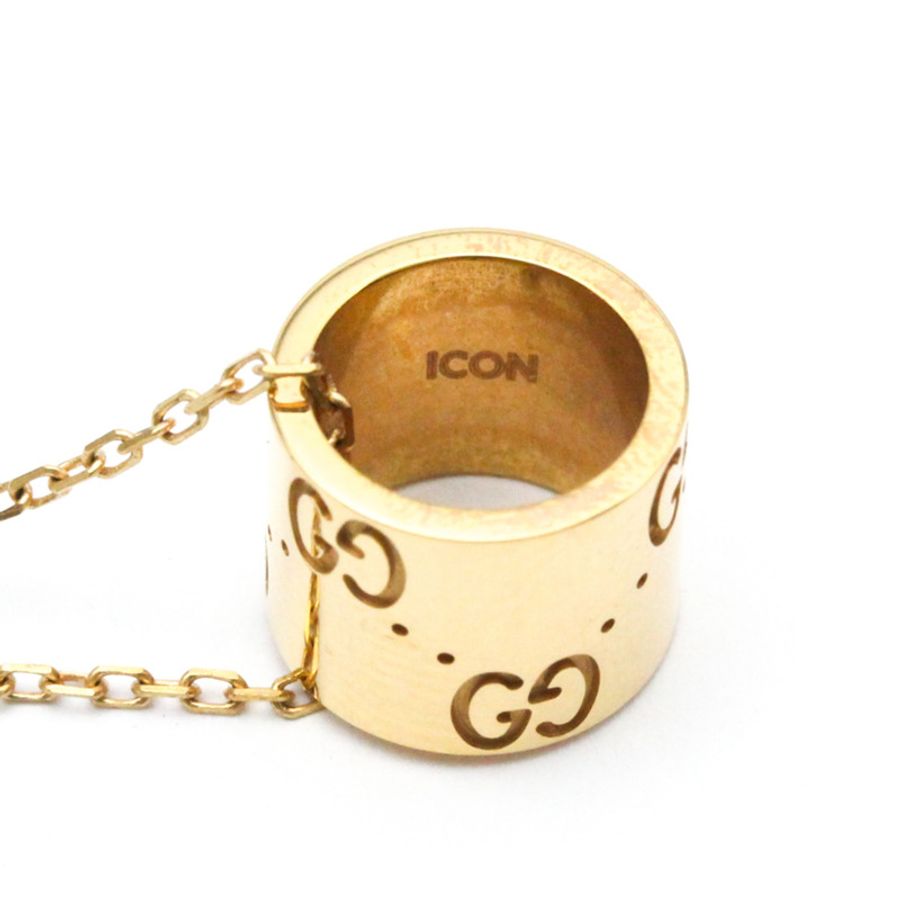 【日本直送】Gucci G Icon 玫瑰金(18K)無石男士、女士時尚吊墜項鍊(玫瑰金)-4
