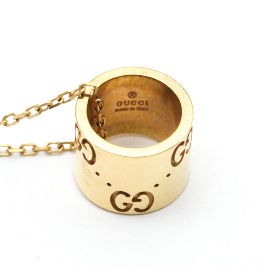 【日本直送】Gucci G Icon 玫瑰金(18K)無石男士、女士時尚吊墜項鍊(玫瑰金)-7