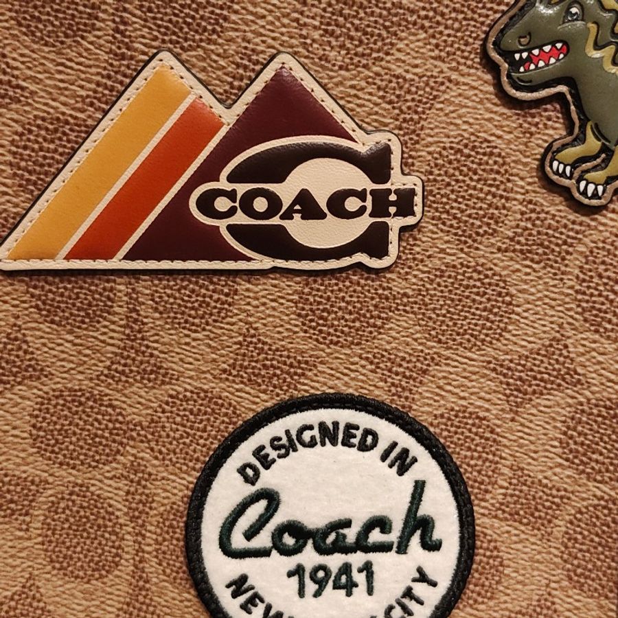 COACH FIELD 經典SIGNATURE帆布徽章托特手袋 C6846-14