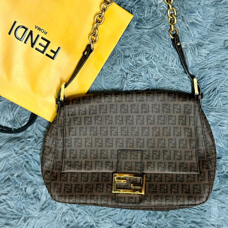 🔥爆款釋出🔥95新✨ #Fendi #Baguette #老花 大 #法棍 #腋下包 💕-6