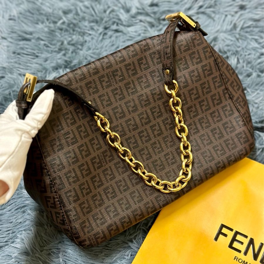 🔥爆款釋出🔥95新✨ #Fendi #Baguette #老花 大 #法棍 #腋下包 💕-24