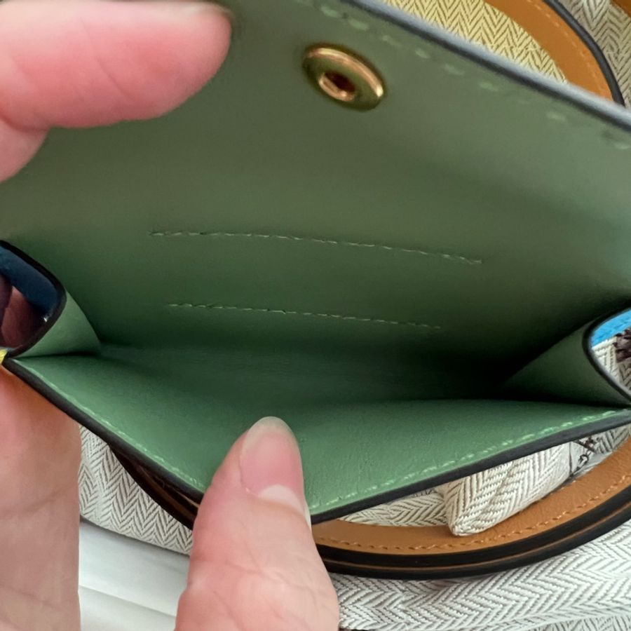 Hermès 全新Kelly 18 pocket 奶茶色搭配黃卡夾包-8