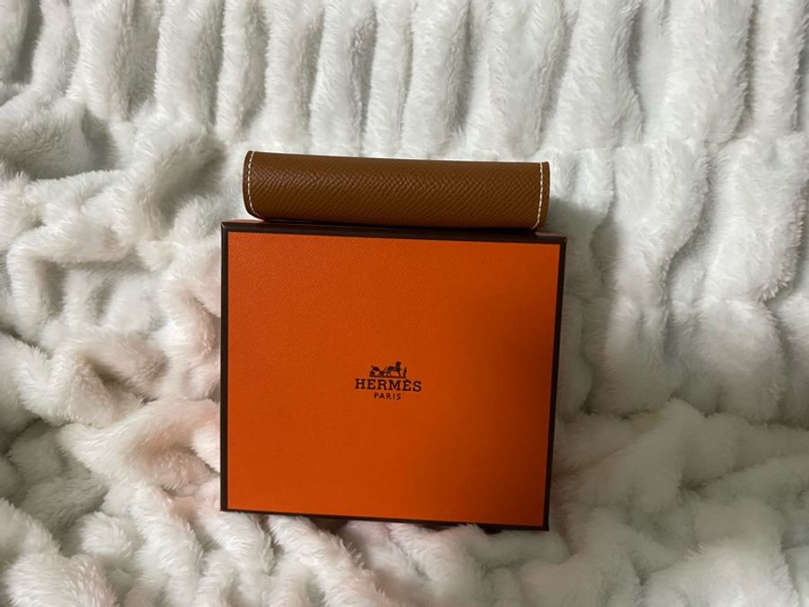 Hermes Bearn 皮夾 Card Holder 卡片包 金x銀扣-4