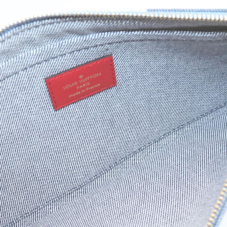【日本直送】路易威登 Monogram Denim Neverfull 中型手提包藍色 M44981 LV 正品 22325A-22