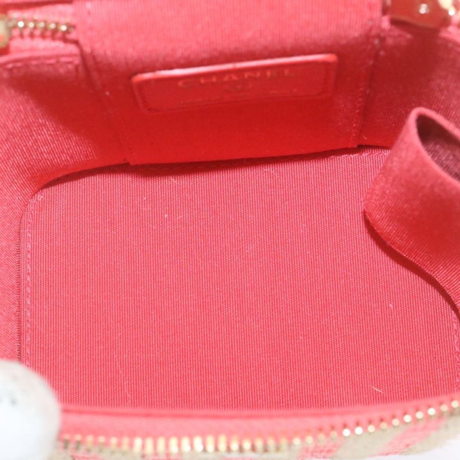 【日本直送】香奈兒 (CHANEL) 化妝鏈肩包 麻粉色 CC Auth knn023-8